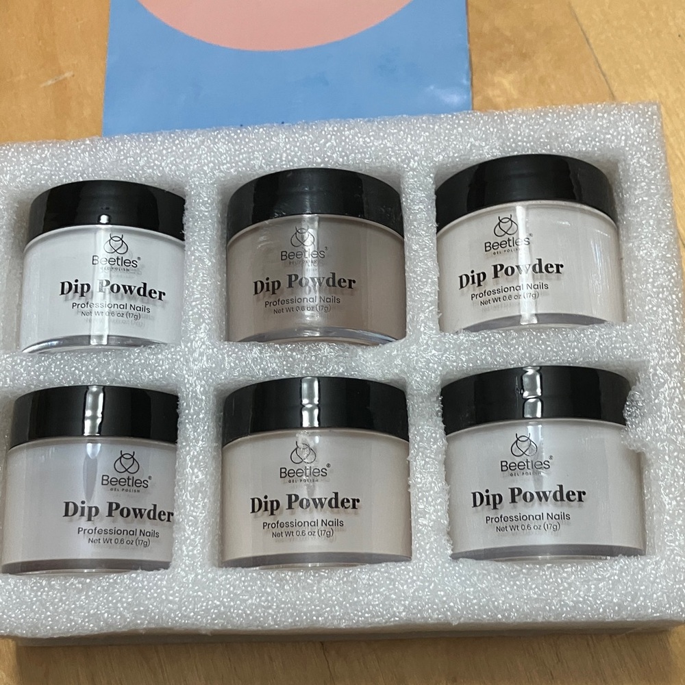 Beetles‎ Neutral Shades Dip Powder Set 6 containers 3 sealed